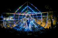 The Gärten, outdoor club in Lebanon, using MADRIX for LED Pixel Mapping of the full "temple" skeleton
