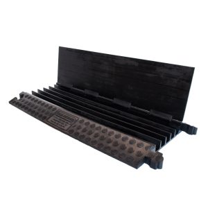 Cable Protector Ramp, Black Line, 5 Channels - 100cm
