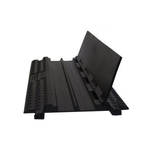 Cable Protector Ramp, Black Line, 2 Channels - 100cm