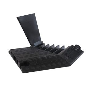 Cable Protector Ramp, Black Line, 5 Channels - Left Turn