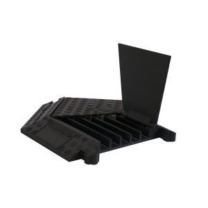 Cable Protector Ramp, Black Line, 5 Channels - Right Turn